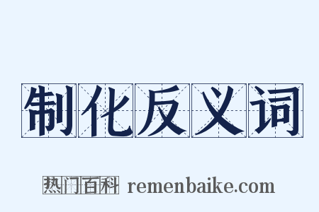 制化反义词是什么意思的图片